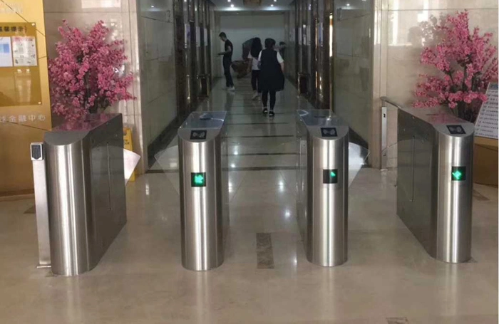 Stainless Steel Automatic Flap Barrier/Gate Turnstile/Access Control Flap Barrier Turnstile Machine