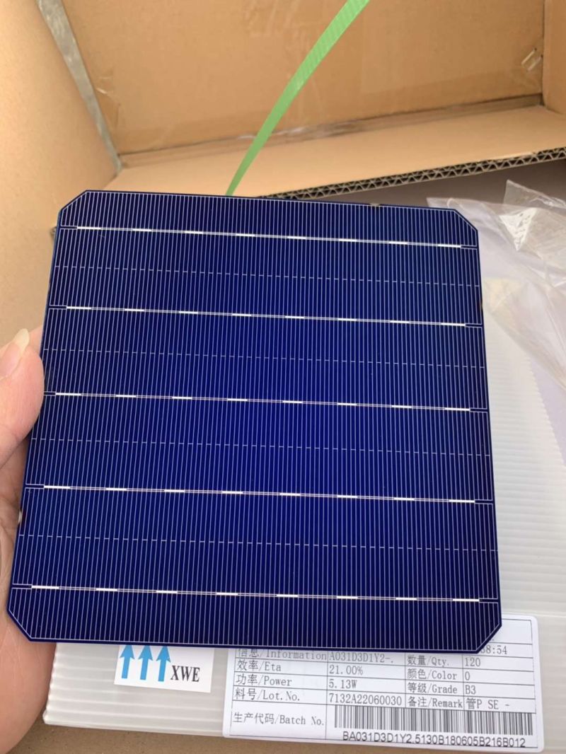 Mono 156.75*156.75mm 5bb Solar Cells