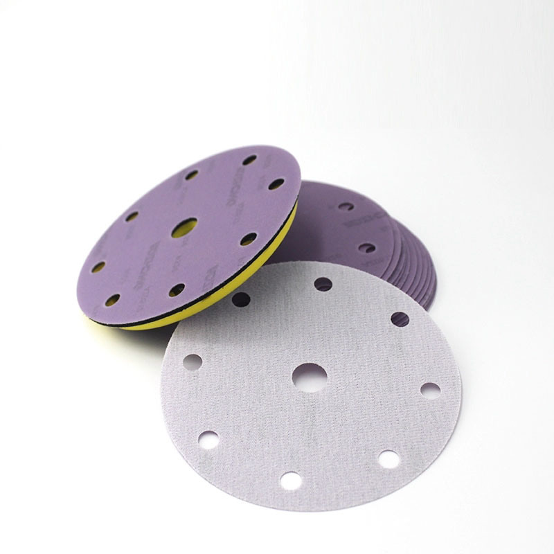 6 Inch and 15 Holes Gold Abrasive Sanding Disc