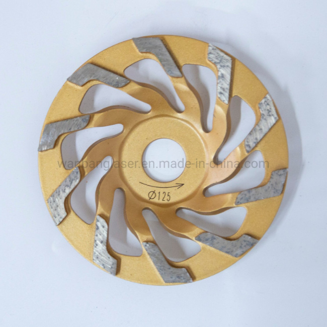 125mm to 180mm L Segment Diamond Grinding Cup Wheel for Concrete Floor