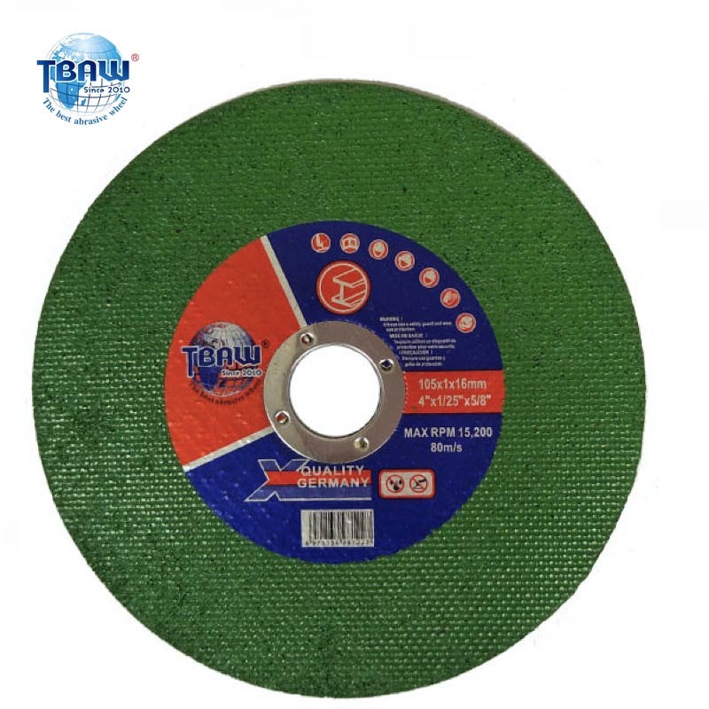 Abrasive Tools 4" Green Cutting Discs Stainless Steel Discs China Disco De Corte Economico