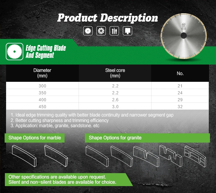 3000mm Diamond Cutting Segments Marble Cutting Segment for Slab Cutting