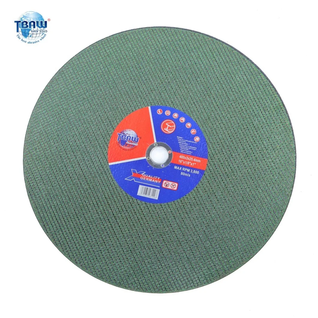 400X3.0X25.4mm 16'' Wholesale Metal Abrasive Disc Cutting Wheel