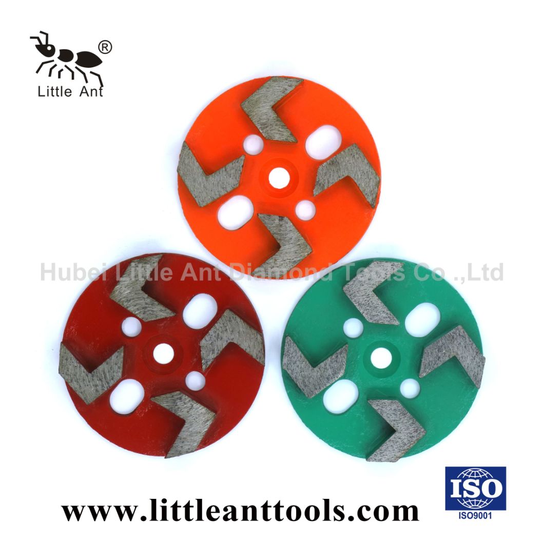 4-Inch Arrow Segments Concrete Grinding Disc Diamond Floor Shoes