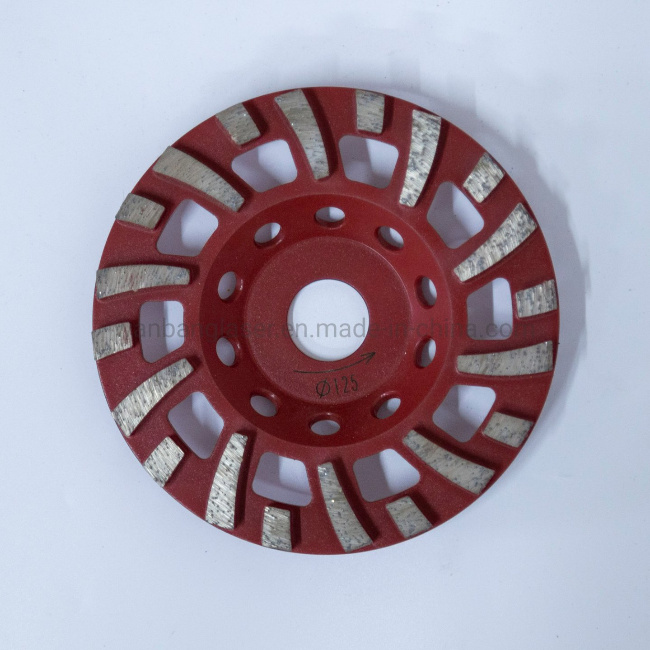 125mm to 180mm L Segment Diamond Grinding Cup Wheel for Concrete Floor