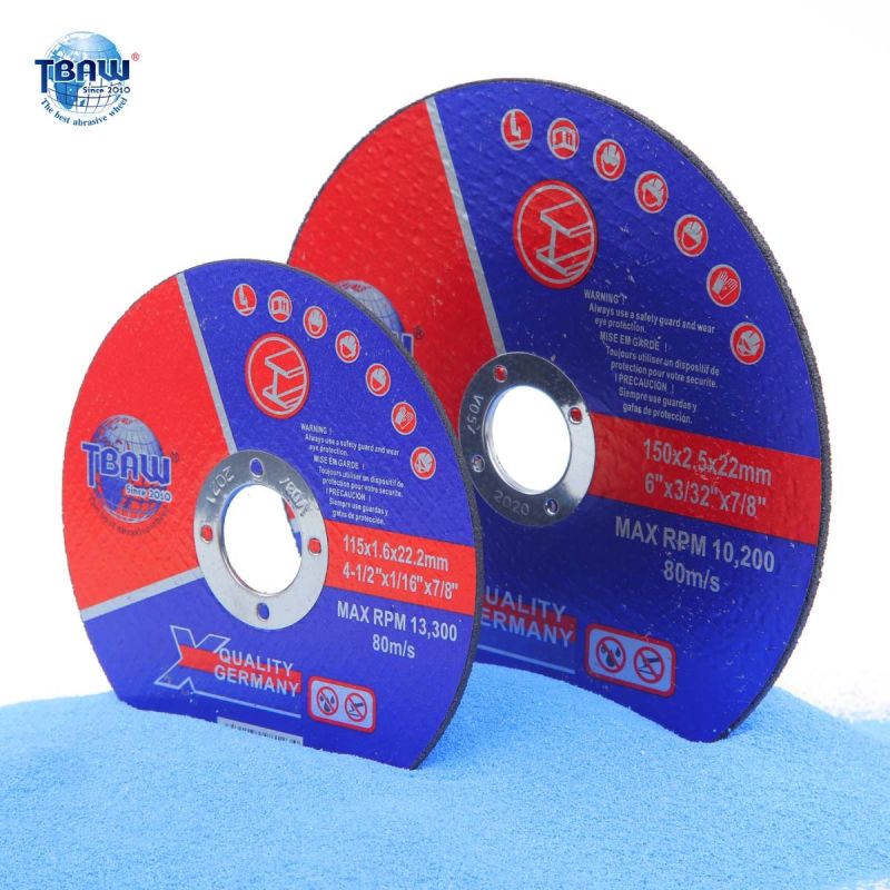 China Factory4.5"115*1.6*22mm Metal Grinder Abrasive Polishing Cut off Disc Cutting Wheel