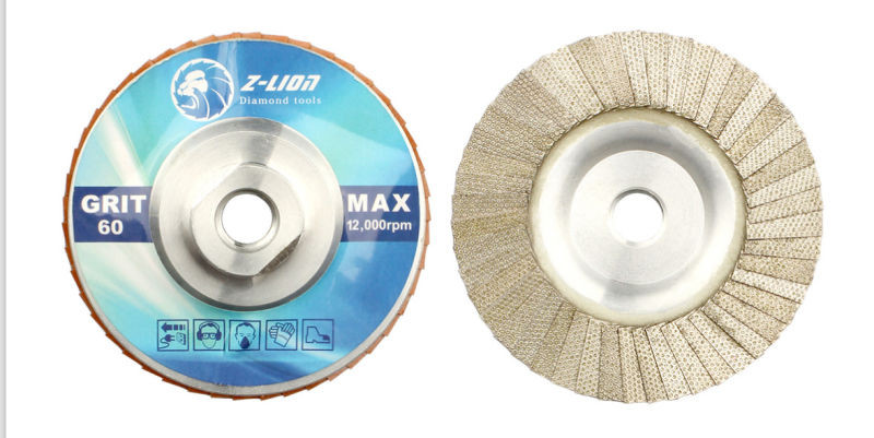 Aluminum Polishing Flap Abrasive Discs for Stone, Ceramic, Concrete, Glass