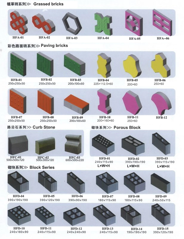 Brick Mould Brick Block Making Machines Paver Cutting Machine Price