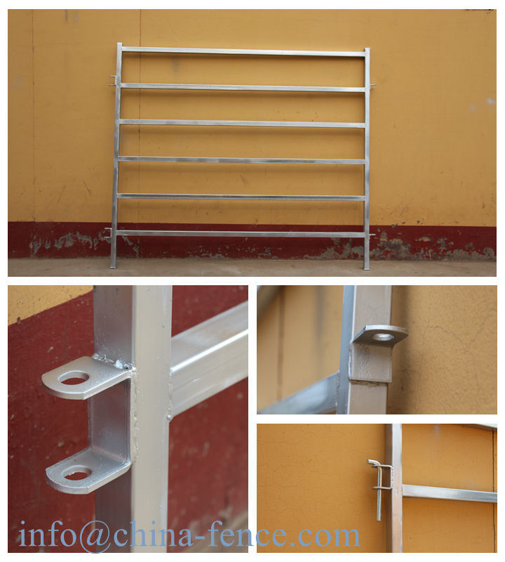 New Arrive 6 Bars Oval Pipe 115 mm Cattle Yards Panel for Sale (XMR92)
