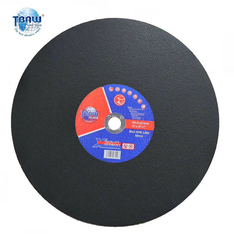 400*3.0*25mm Abrasive Cutting Wheel Flat Black Cut off Disc Grinding Wheel T41