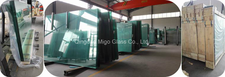 8.76mm 16.76mm Laminated Structural Glass