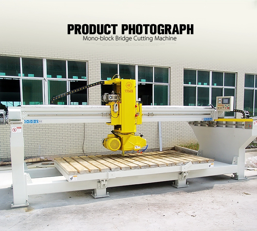 Stone Edge Cutting Machine CNC Bridge Saw Granite Marble Cutting Machine for Stone Processing