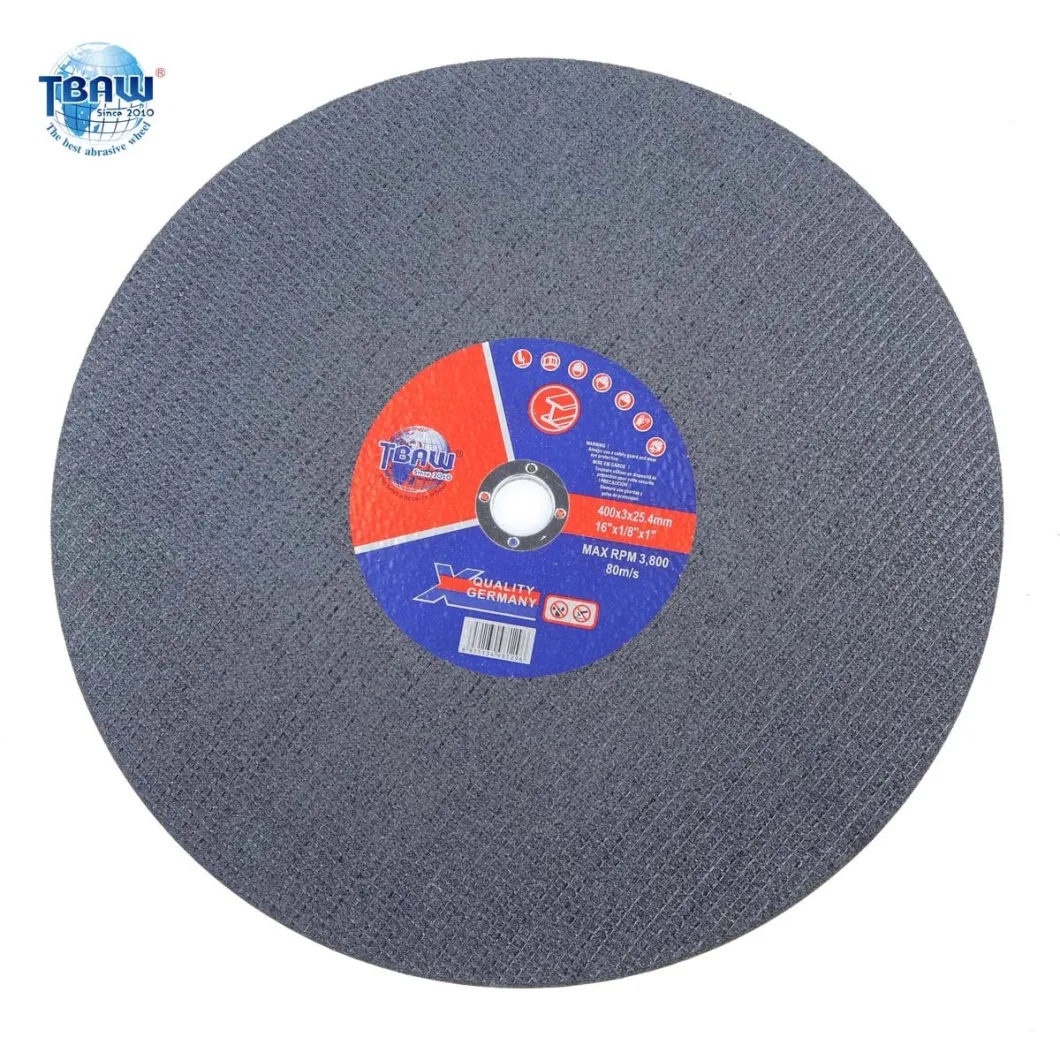 400X3.0X25.4mm 16'' Wholesale Metal Abrasive Disc Cutting Wheel