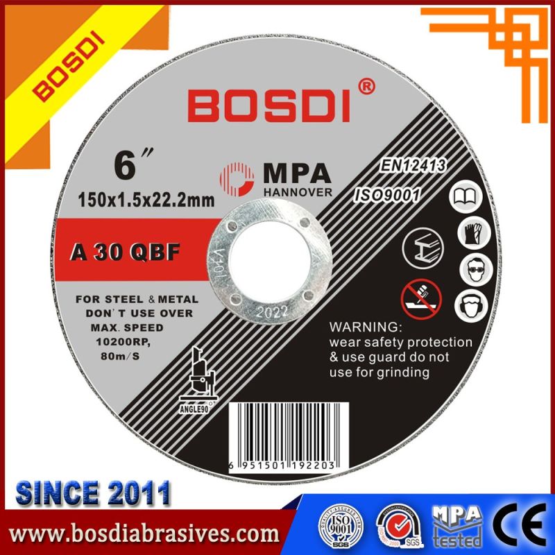 4" Cutting Disc/Disk, Abrasive Cutting Disc for Metal and Inox