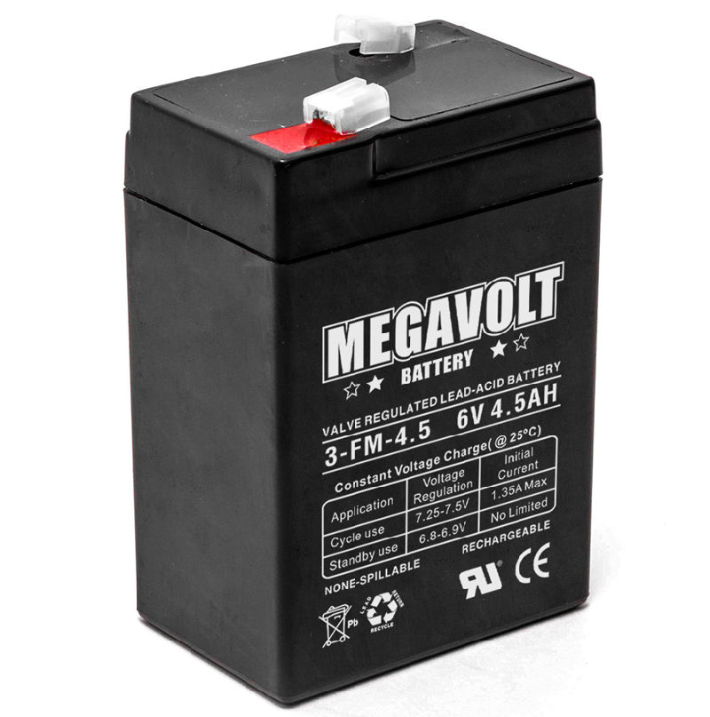 3-FM-4.5 VRLA AGM Sealed Lead Acid UPS Toy Car Battery 6V 4.5ah