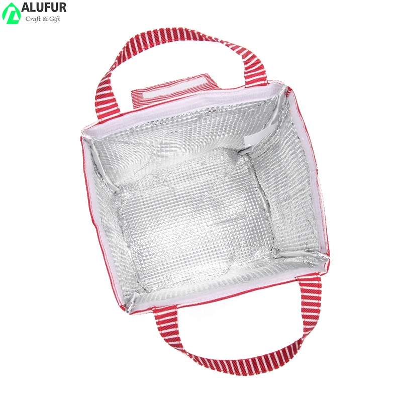 Aluminum Film Food Bag Portable Lunch Box with Flap Cover