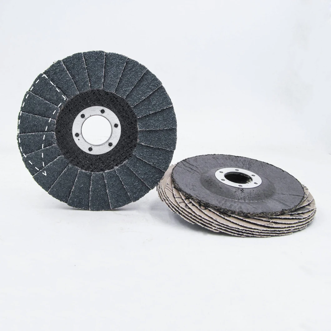 Flap Disc with Crescent Shape Abrasive Flaps for Grinding Stainless Steel