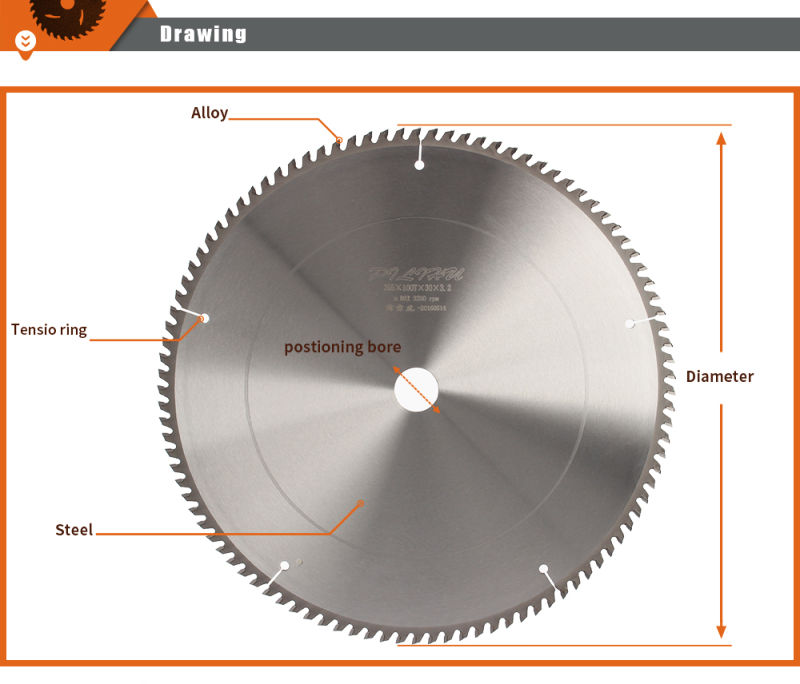 355mm Disc Blades Circular Saw Metal Cutting Machine Saw Blades for Aluminum