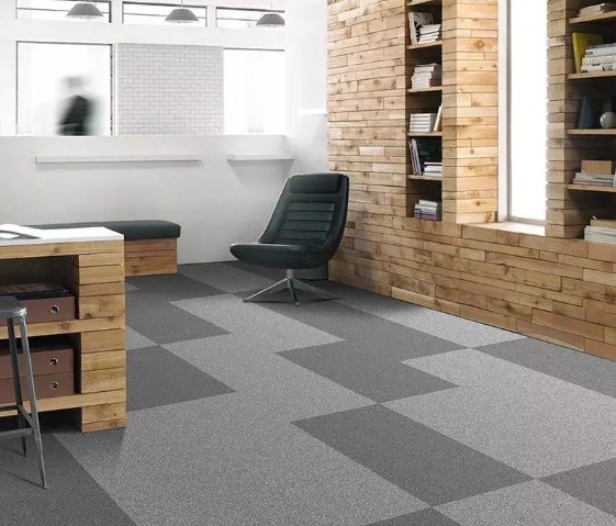 Anti-Slip Flooring Carpet Tiles in PVC Carpet Tiles for Indoor Application