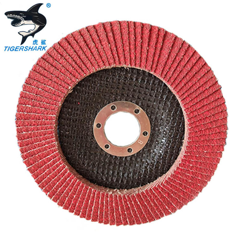 4.5 115X22 Ceramic Coated Abrasive Flap Sanding Discs for