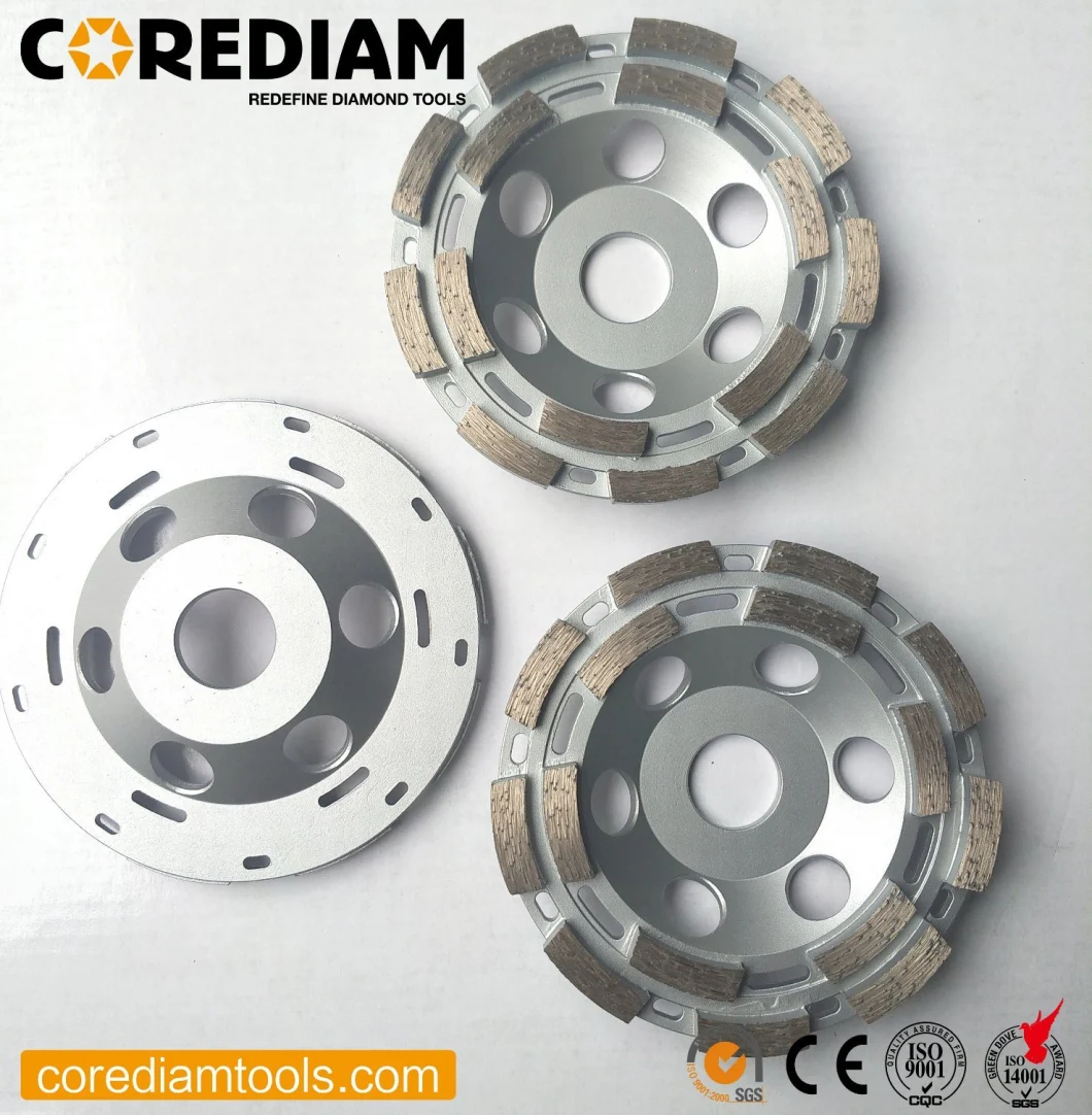 115mm Double Row Diamond Grinding Cup Wheel/ Concrete Grinding Wheels