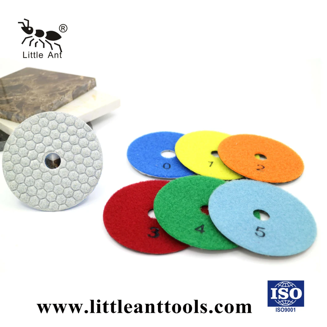 4 '' 100mm Diamond Pressed Dry Polishing Disc for Marble, Granite