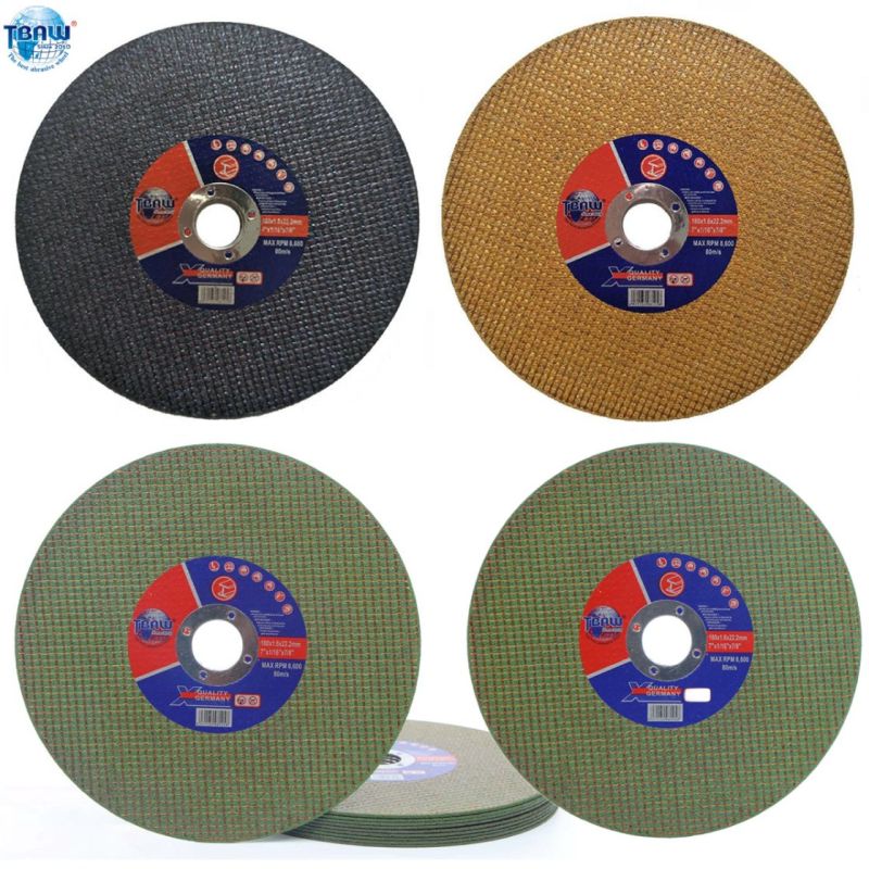 7inch 180mm Thickness 1.6/2.5/3.0mm Free Sample Green Cutting Wheel Grinding Cut off Disc