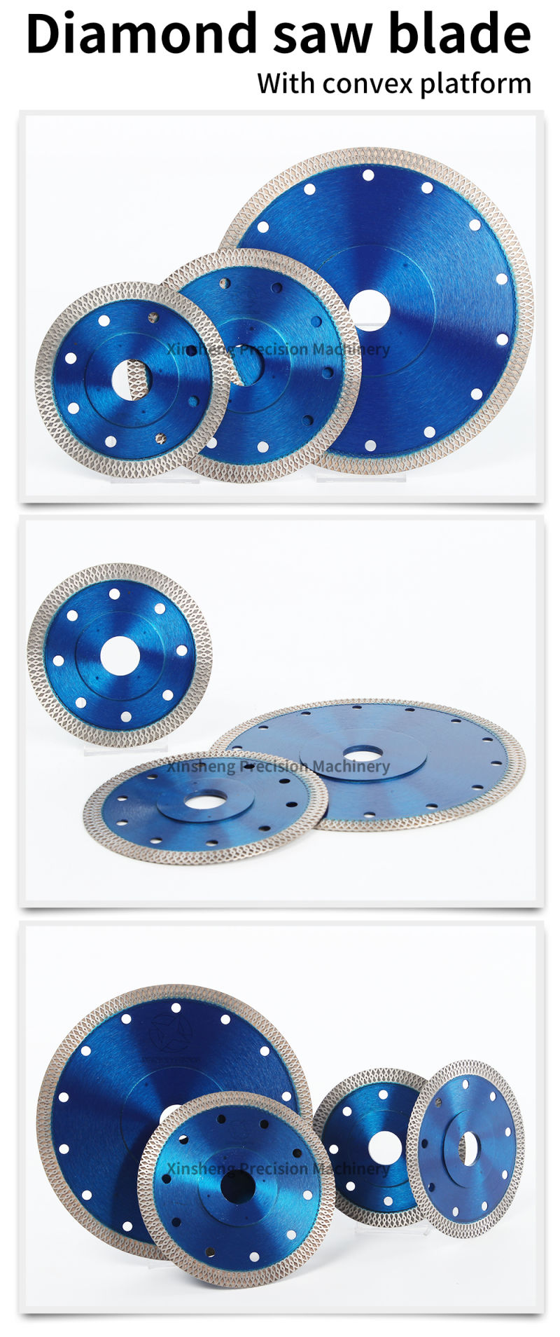 5inch 6inch 7inch Tile Cutting Disc Diamond Turbo Saw Blade for Porcelain Ceramic Tiles