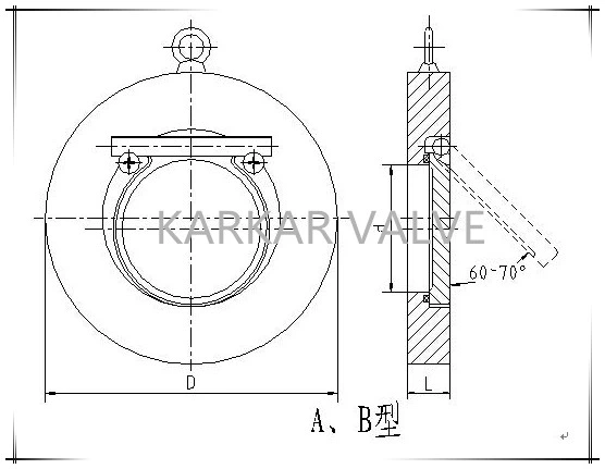 Stainless Steel Wafer Insert Swing Slim Flapper Non Return Check Valve