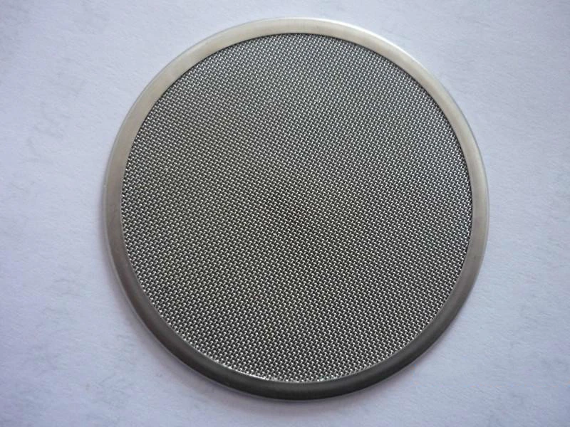 304 316L 5-50cm Diameter Stainless Steel Rimmed Round Filter Discs