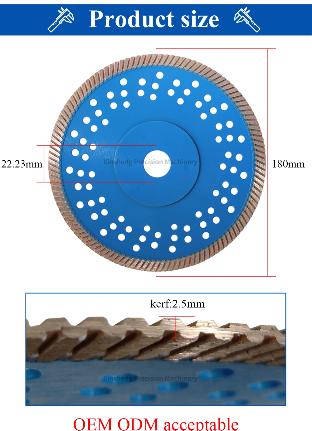 Diamond Turbo Saw Blade Cutting Disc for Granite Dia 230mm