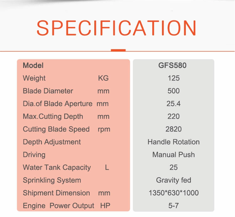 7 Inch Concrete Cutter Concrete Saw Cutting Depth to 18cm