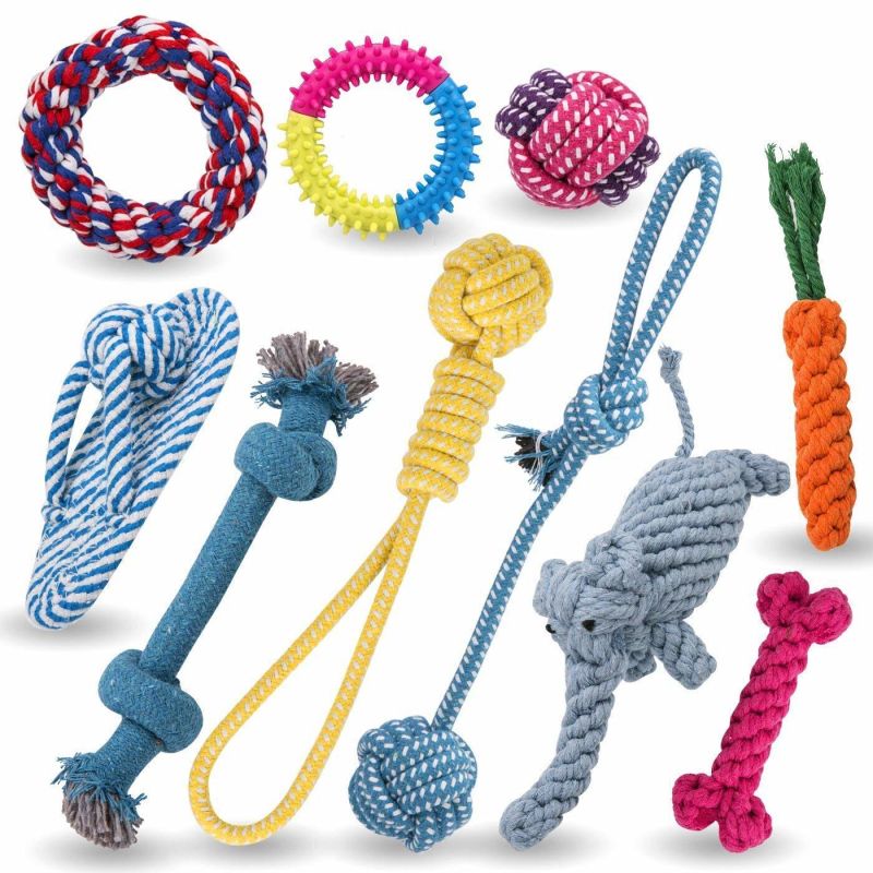 Braided Knots Cotton Rope Pet Training Rope Dog Toy