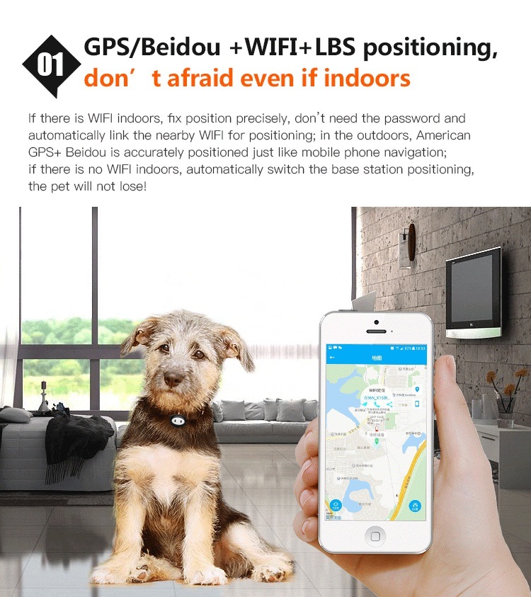 Wonlex Cheap Mini GPS Tracker for Cat and Dog with Waterproof Real GPS Locator