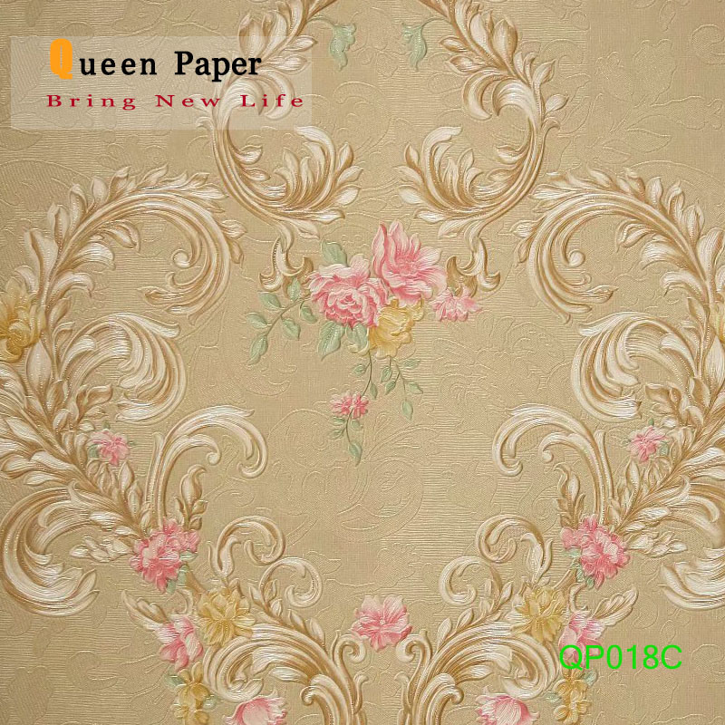 Elegant Italian Waterproof PVC Wallpaper for Bathrooms/Bedroom/Kids Room/Hall