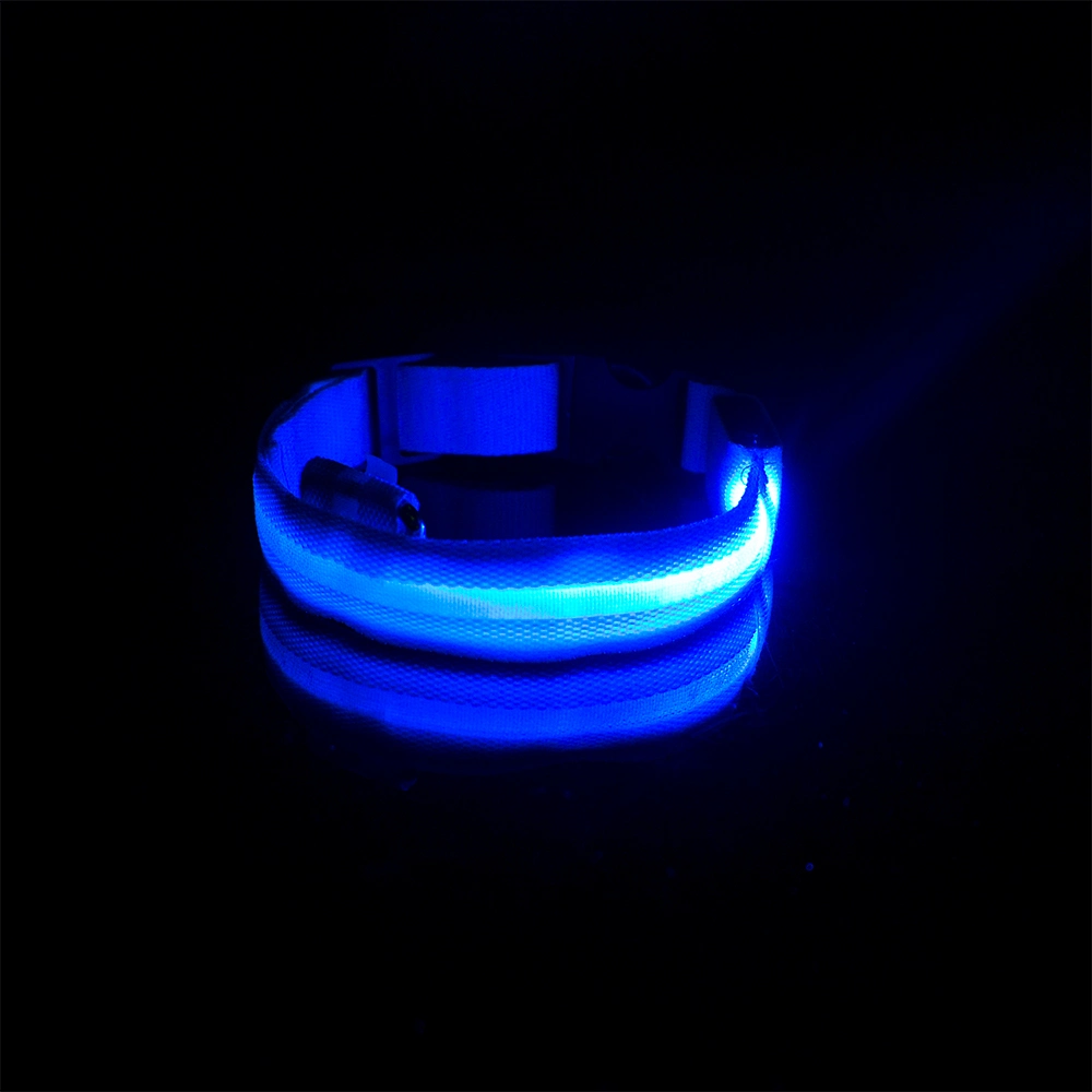 Night Safety Flashing Glow in The Dark Nylon Pet Leash LED Dog Collar Pet Accessories