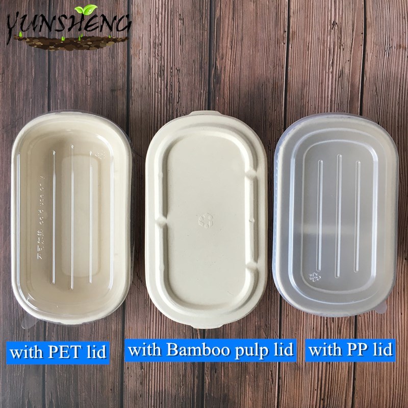 Compostable Disposable Takeout Food Paper Box with Paper Lids