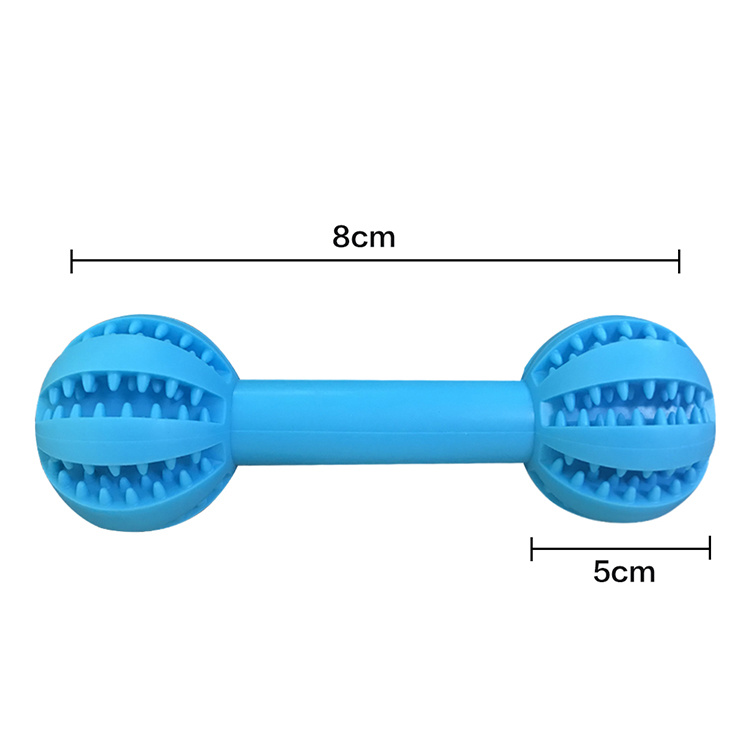 High Quality Rubber Pet Barbell Food Chew Toys Dog Chew Toys