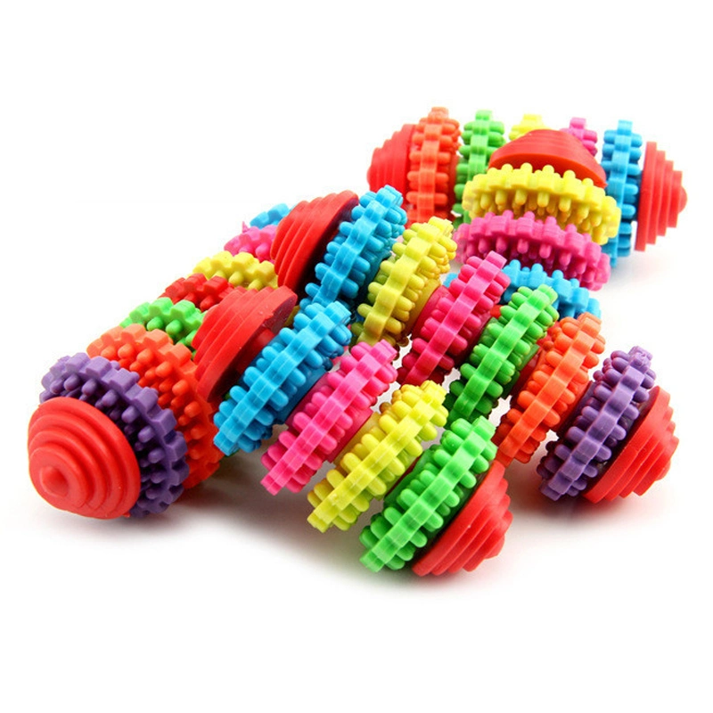 Colorful Rubber Dog Toys Pet Products Pet Toys Chew Pet Dog Puppy Dental Teething Healthy Teeth Gums Toys Ball Dog Games