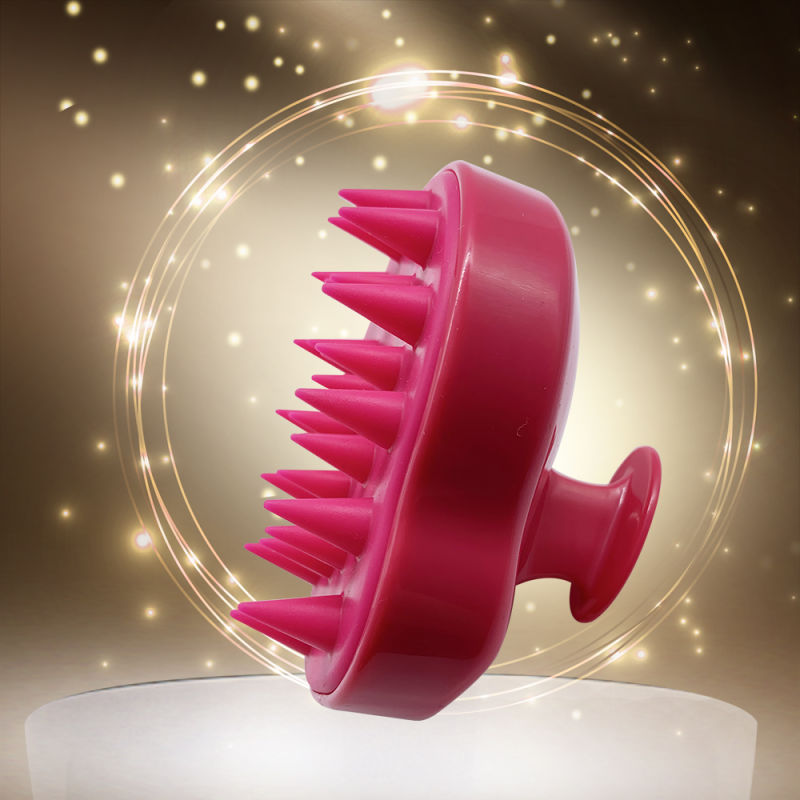 Shampoo Brush with Soft Silicone Head Massager for Pets