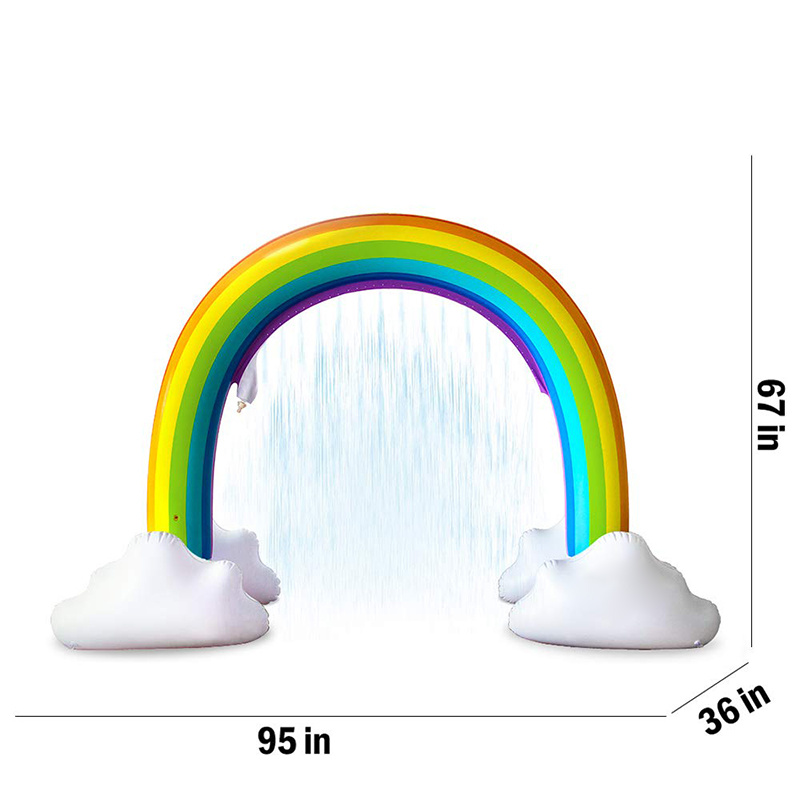 Giant Inflatable Rainbow Arch Sprinkler Water Toy