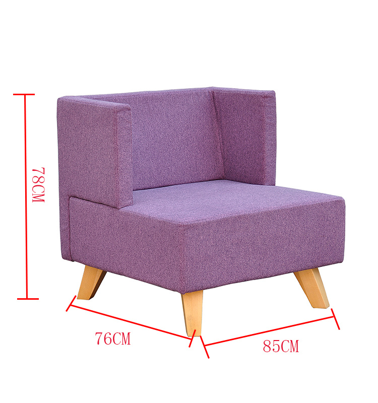 2019 Modern Comfortable Leisure Wooden Furniture Bedroom Sofa