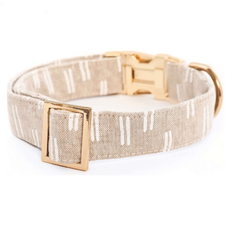 100% Natural Hemp Dog Collar with Metal Buckle for Pet Dogs