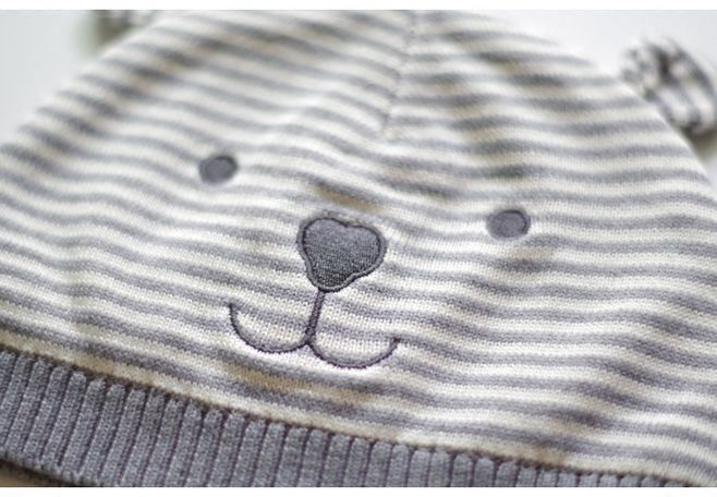 Winter 100% Acrylic Warm Baby Knit Hat with Bear Ears