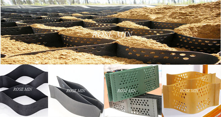High Strength HDPE Black Geocell for Reinforcement of The Riverbed