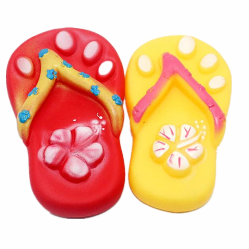 Hot Sale Pet Dog Toys Pet Silicone Small Shoes Slippers Sounding Chew Toys