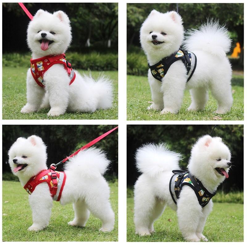 Fabric Cloth Dog Harness, Dog Clothes/Vests Pet Harness