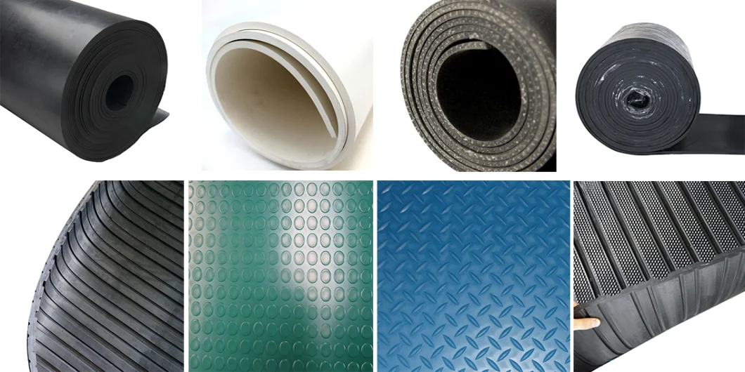 Waterproof Anti-Slip Coin Rubber Floor Mat Circular Stud Rubber Mat