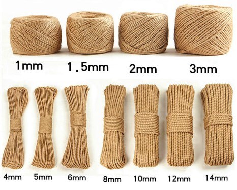 34mm Sisal Twisted Rope Jute Twisted Rope Manila Twisted Rope