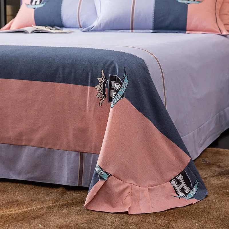 Home Textile High Quality Bed Linen Cotton Brushed Fabric Comfortable for Single Bed Duvet Cover